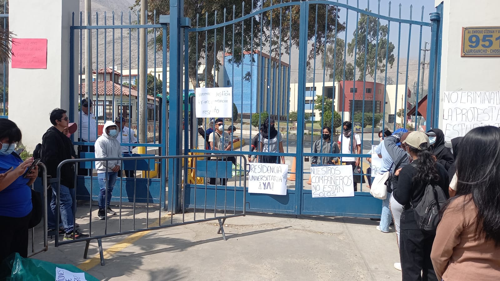 Toma en La Cantuta
